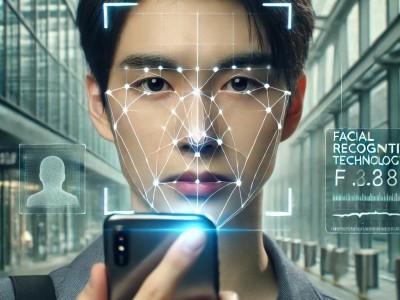 DALL·E 2025-03-17 09.39.18 - A realistic digital photo of a young Korean man using facial recognition technology on his smartphone. His face is being scanned with a futuristic dig.jpg