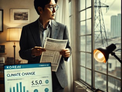 DALL·E 2025-03-24 15.37.45 - A DSLR photo of a concerned Korean man in his 40s standing near a window, holding a utility bill and looking out thoughtfully. Behind him is a desk wi.jpg