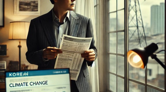 DALL·E 2025-03-24 15.37.45 - A DSLR photo of a concerned Korean man in his 40s standing near a window, holding a utility bill and looking out thoughtfully. Behind him is a desk wi.jpg