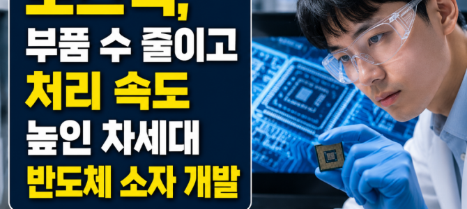 포스텍, 부품 수 줄이고 처리 속도 높인 …