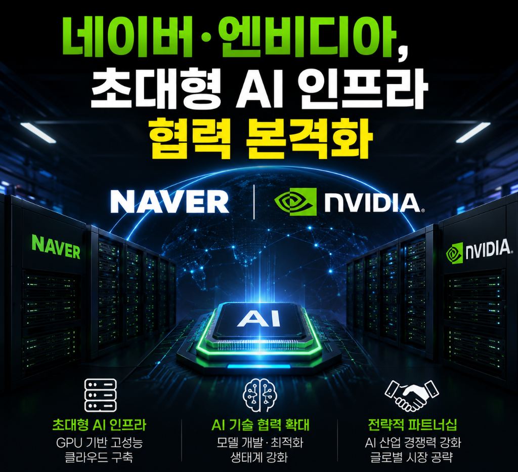 네이버·엔비디아, 초대형 AI 인프라 협력 본격화