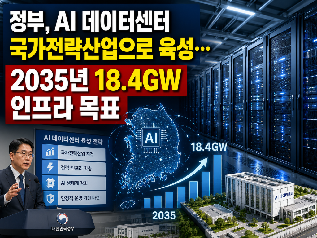 정부, AI 데이터센터 국가전략산업으로 육성…2035년 18…