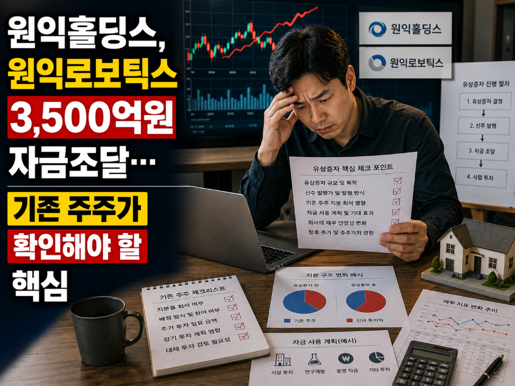 원익홀딩스, 원익로보틱스 3,500억원 자금조달…기존 주주가…